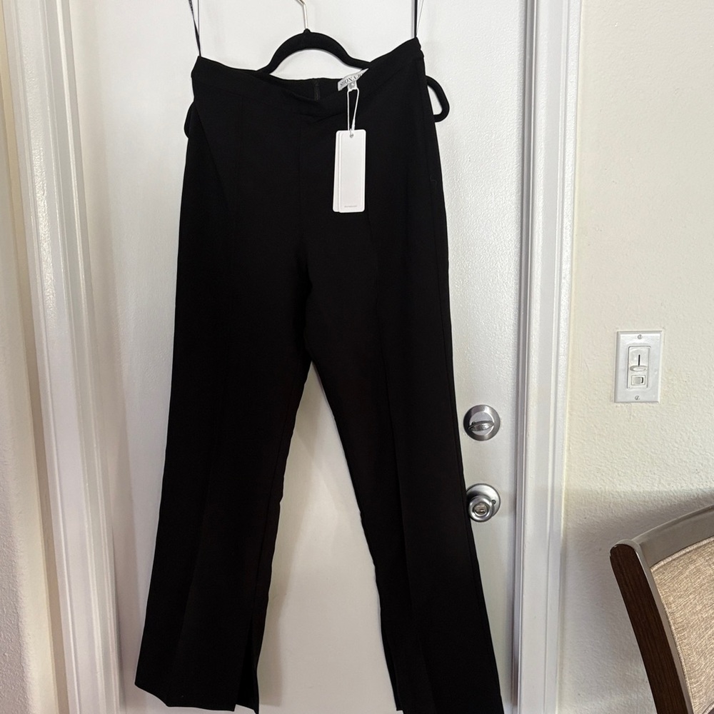 Shona Joy Black Wide Leg Pants